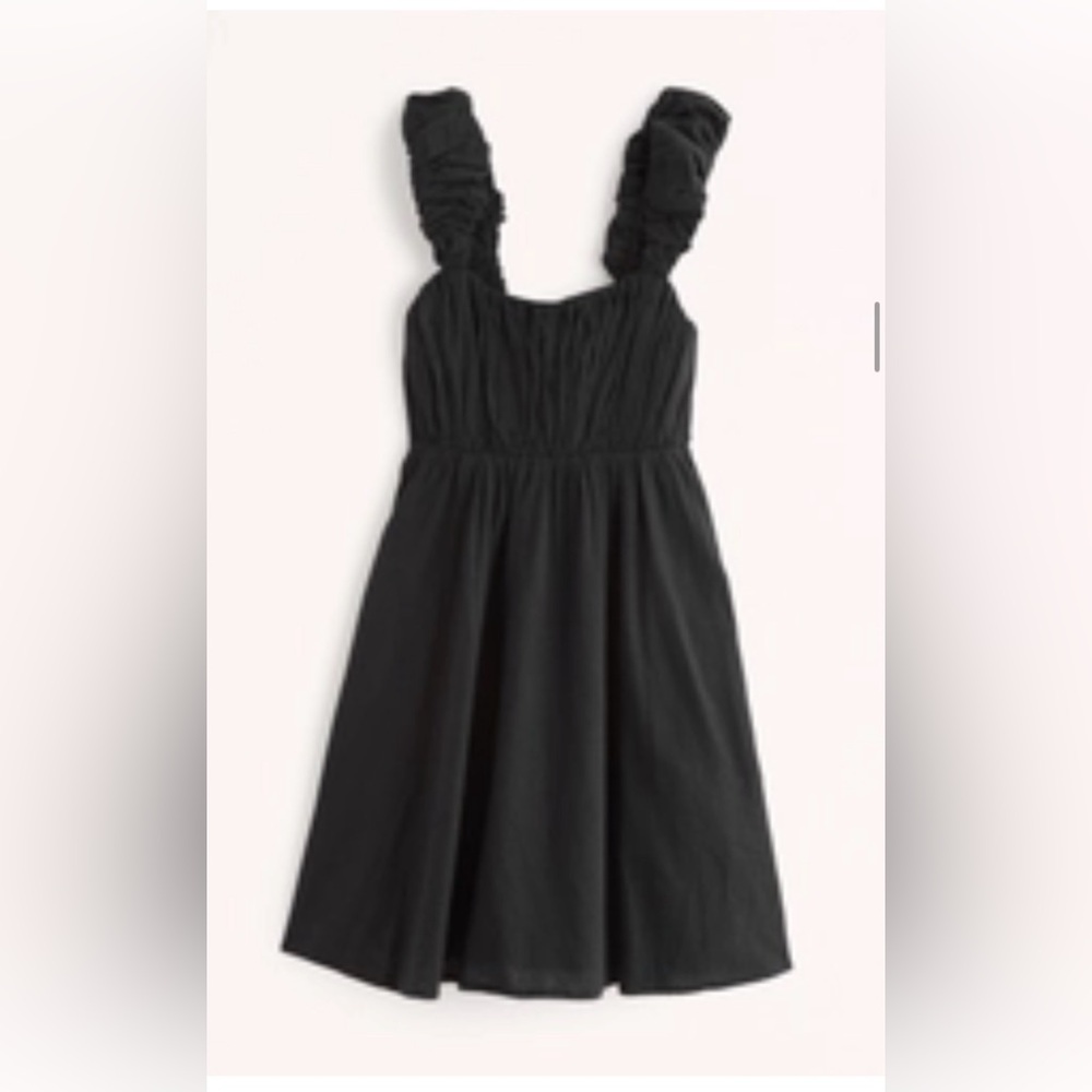 ABERCROMBIE BLACK MINI BABYDOLL DRESS